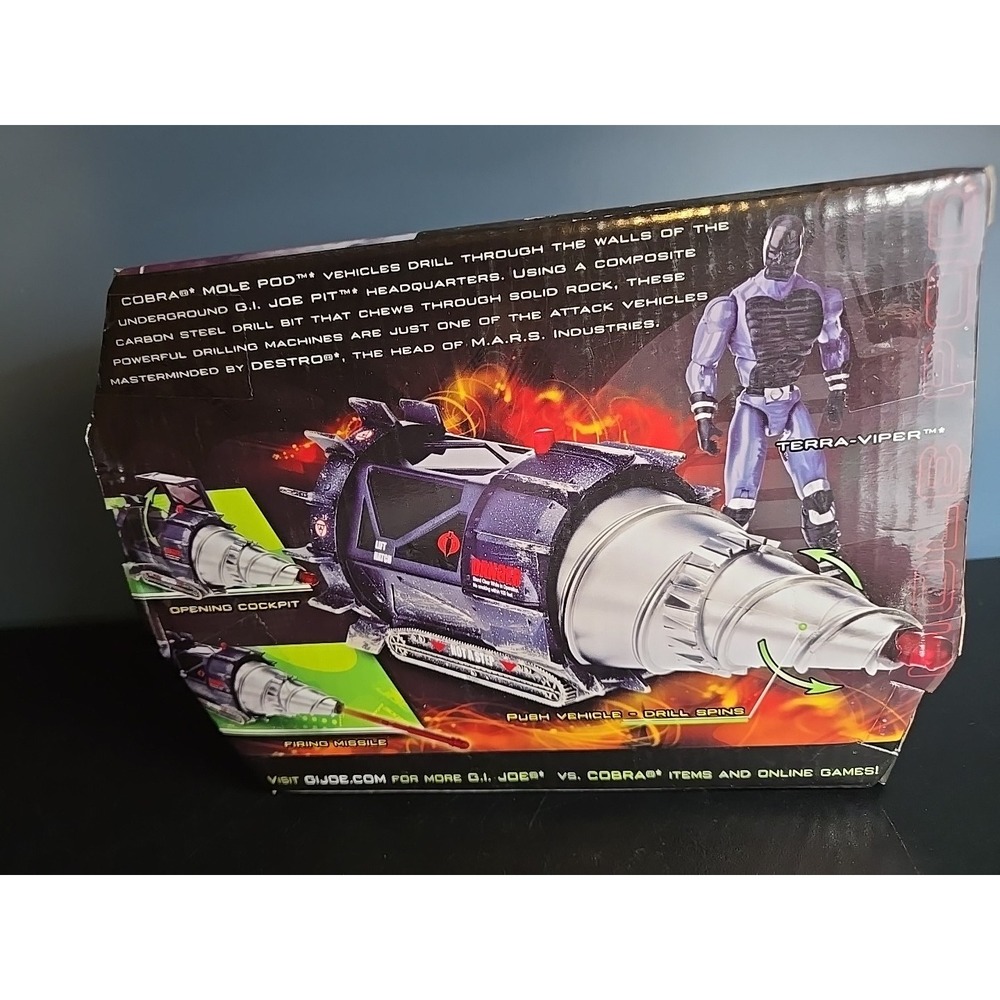 NEW G.I JOE RISE OF THE COBRA MOLE POD VEHICLE WITH TERRA VIPER FIGURE - Picture 6 of 8